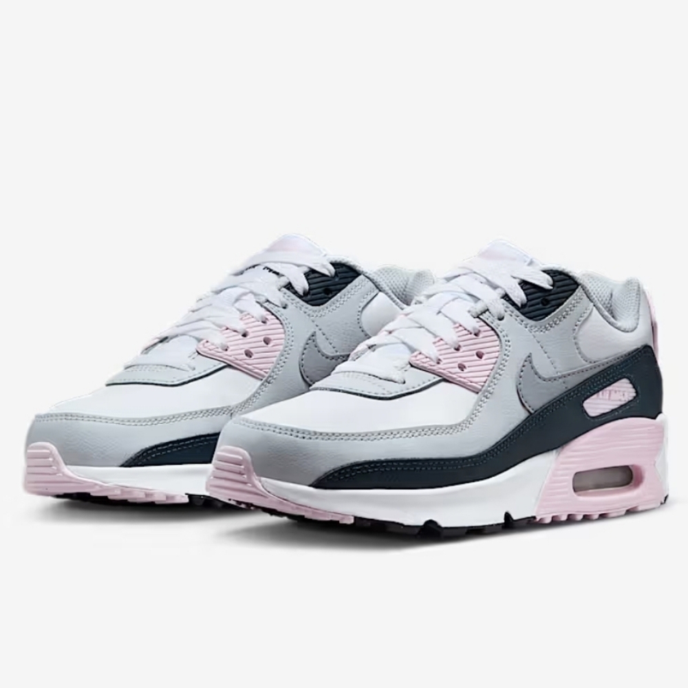 Nike Gray and Pink Sneakers Air Max 90 Womans SZ 8.5/ 7 youth New In Box